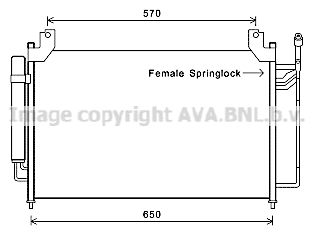 AVA QUALITY COOLING Kondensators, Gaisa kond. sistēma MZA5240D